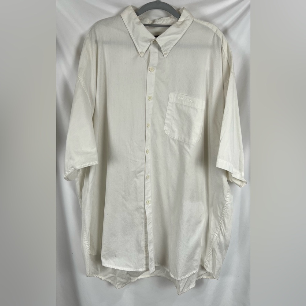 Harley-Davidson Motorcycles Short Sleeve Shirt Men's 3XL White Button Down